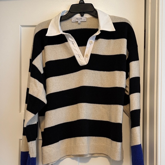 Madewell cashmere polo sweater